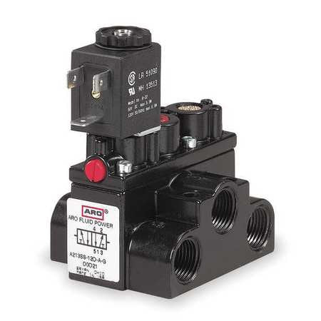 ARO A213SS-120-A Solenoid Air Control Valve,3/8 In,120VAC
