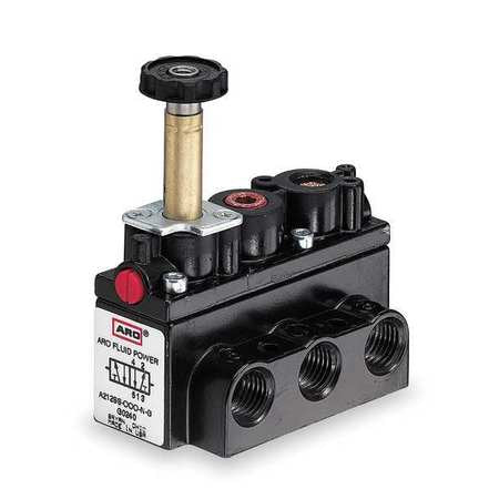 ARO A212SS-000-N Solenoid Air Control Valve,1/4 In,4-Way